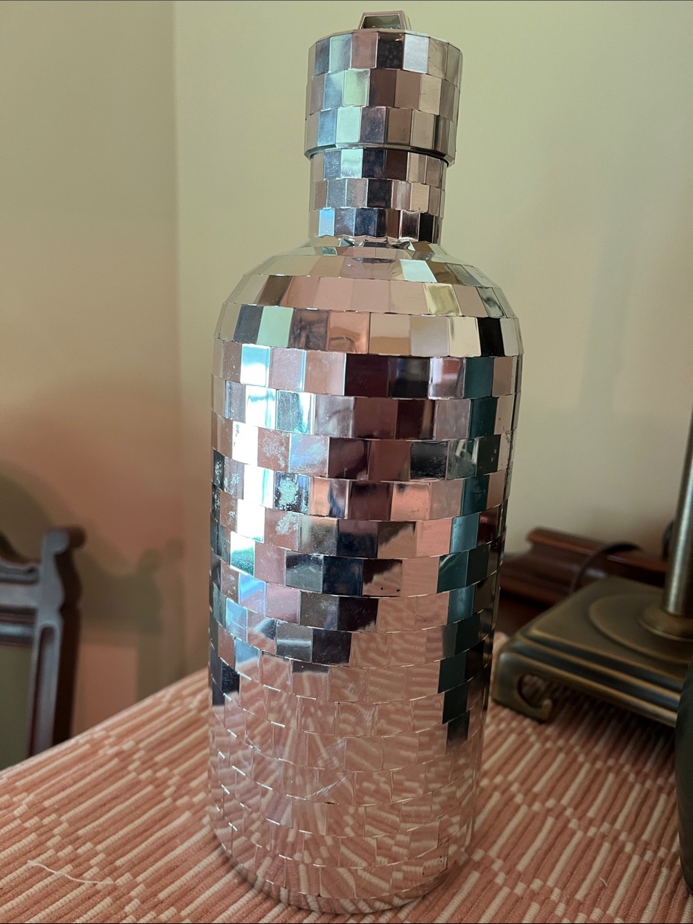 Absolut bottle cover anniversary 2007 Disco Mosaic Bottle case Decor